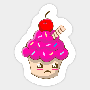 SAD CUPCAKES Sticker